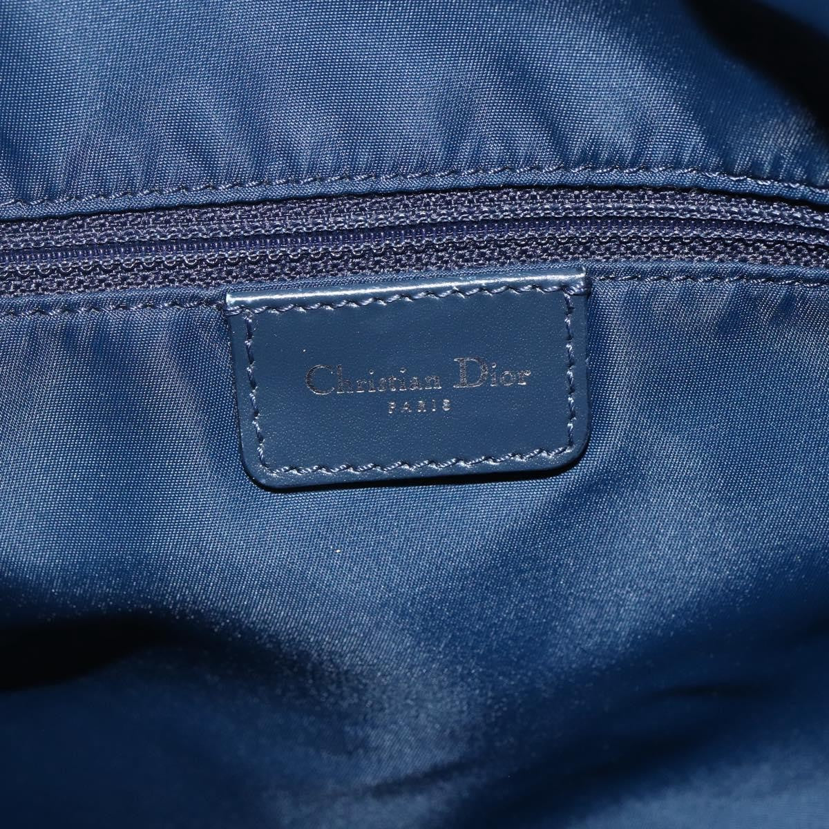Christian Dior Vintage Trotter Canvas Navy Canvas Shoulder Bag Bag (Pre-Owned)