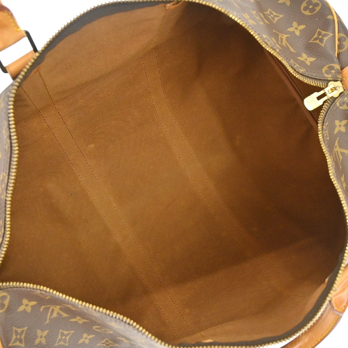 Louis Vuitton Keepall Monogram Brown Canvas Travel Bag Bag (Pre-Owned)