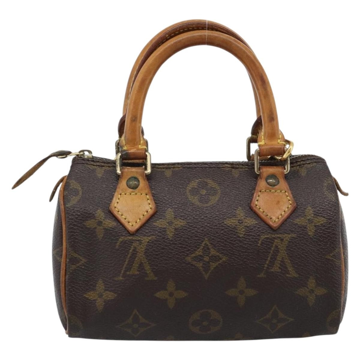 Louis Vuitton Speedy Mini Hl Monogram Canvas Brown Canvas Handbag (Pre-Owned)