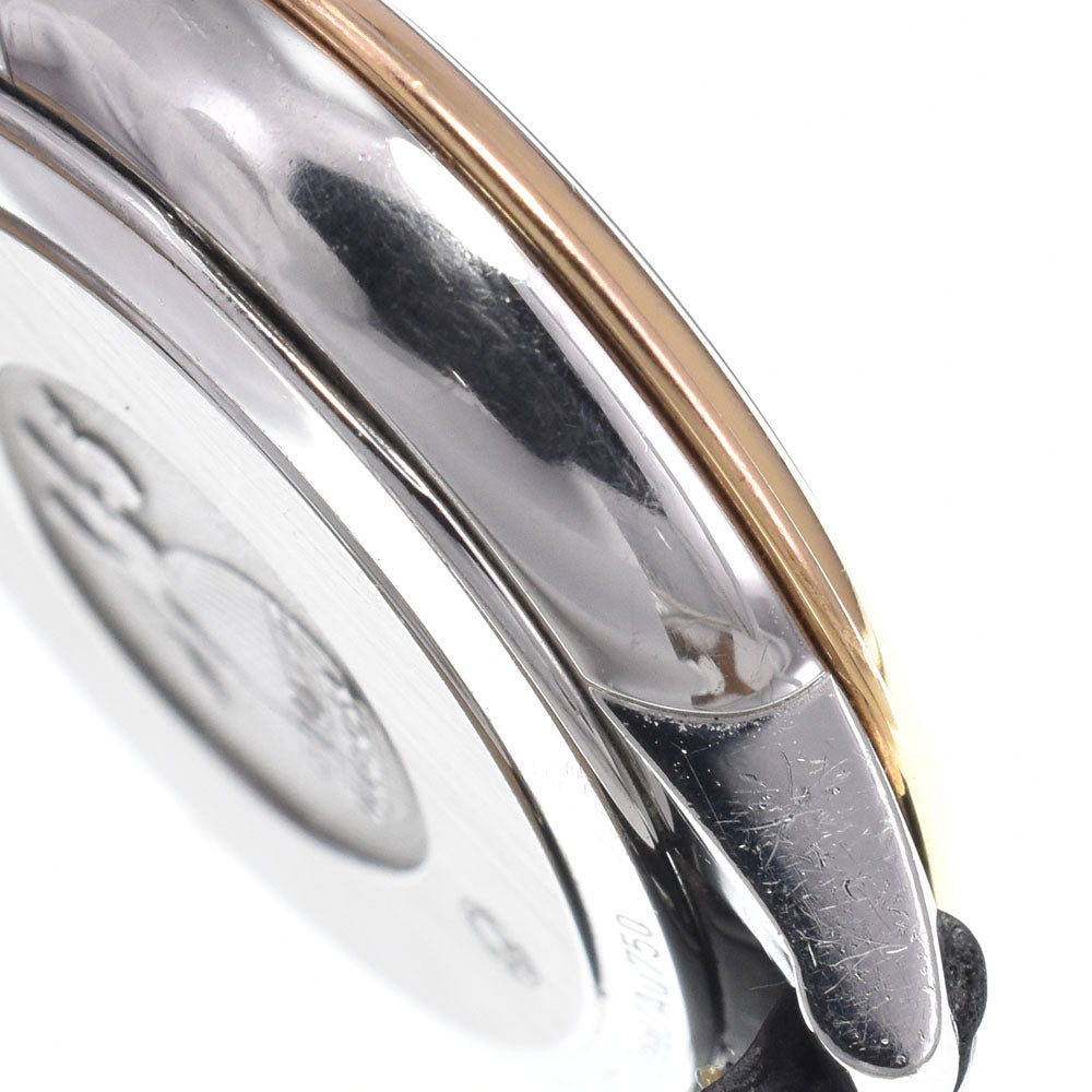 Omega De Ville Prestige Quartz Stainless Steel And Rose Gold With Diamond Markers Watch (Pre-Owned)