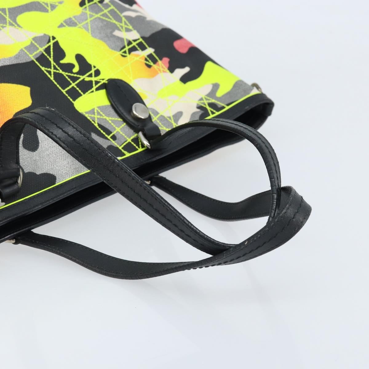 Christian Dior Open Limited Edition Anselm Reyle Camouflage Canvas Multicolour Canvas Tote Bag Bag (Pre-Owned)