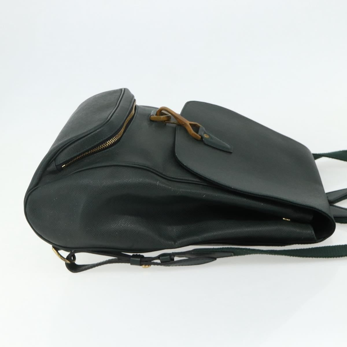 Louis Vuitton Cassiar Taiga Leather Green Leather Backpack Bag (Pre-Owned)