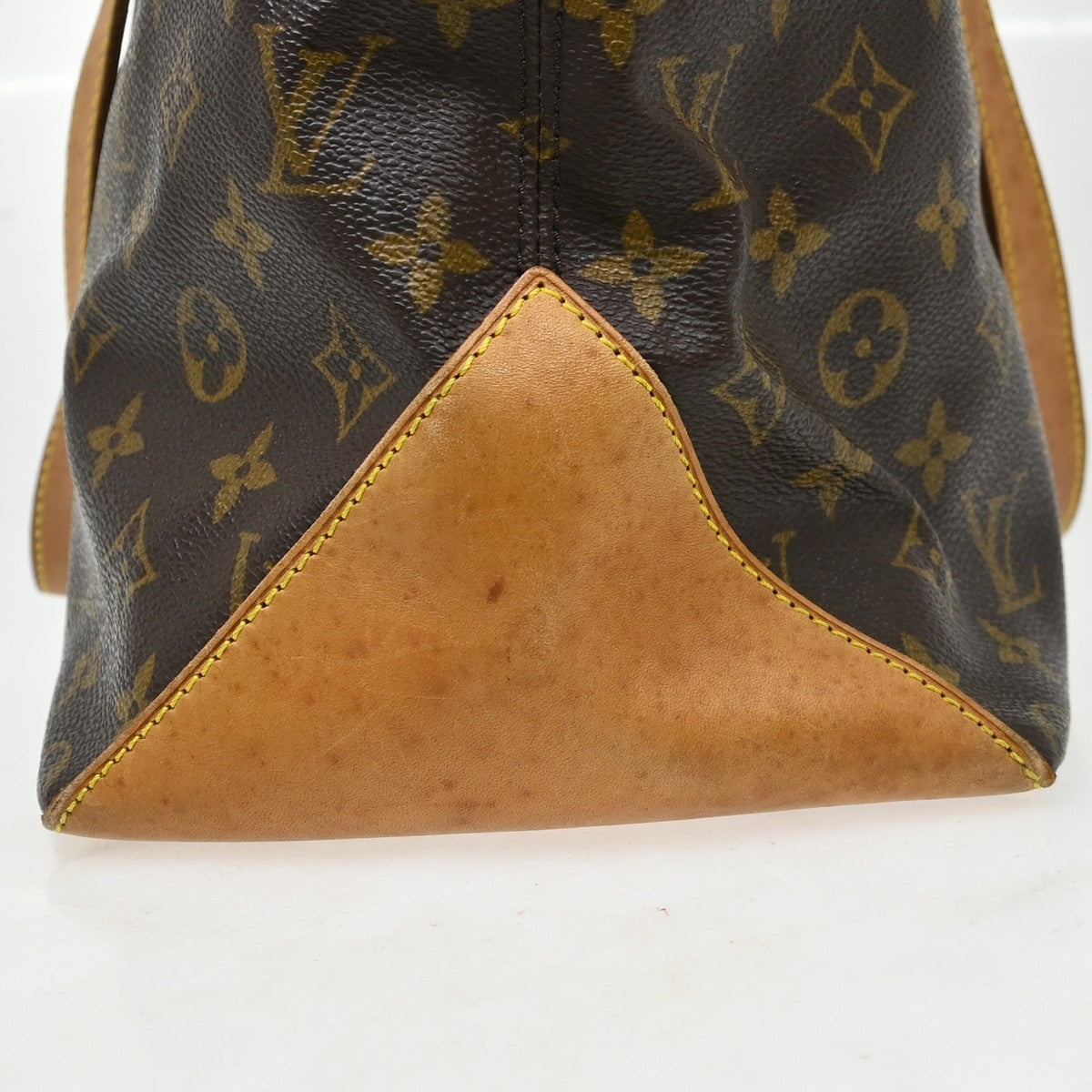 Louis Vuitton Cabas Mezzo Monogram Canvas Brown Canvas Tote Bag Bag (Pre-Owned)