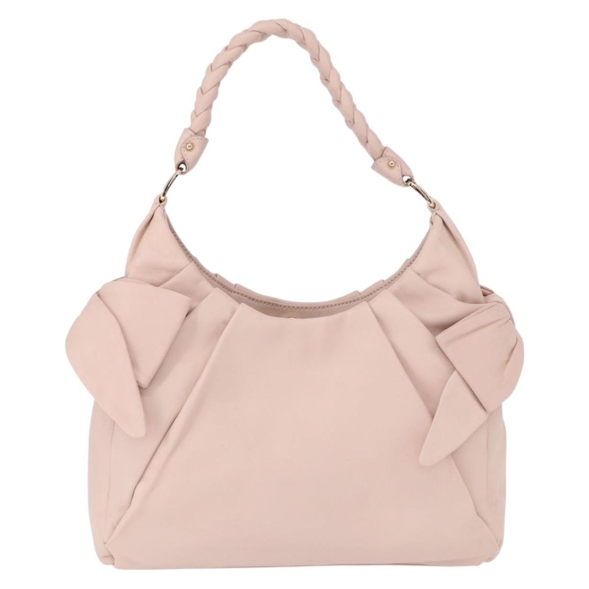 Salvatore Ferragamo Vala Leather Pink Leather Shoulder Bag Bag (Pre-Owned)
