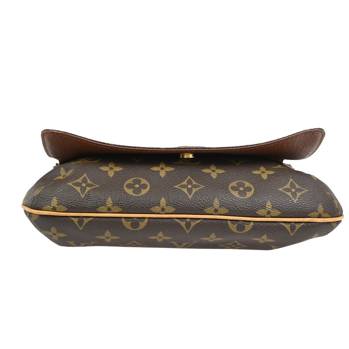 Louis Vuitton Musette Tango Monogram Canvas Brown Canvas Handbag (Pre-Owned)