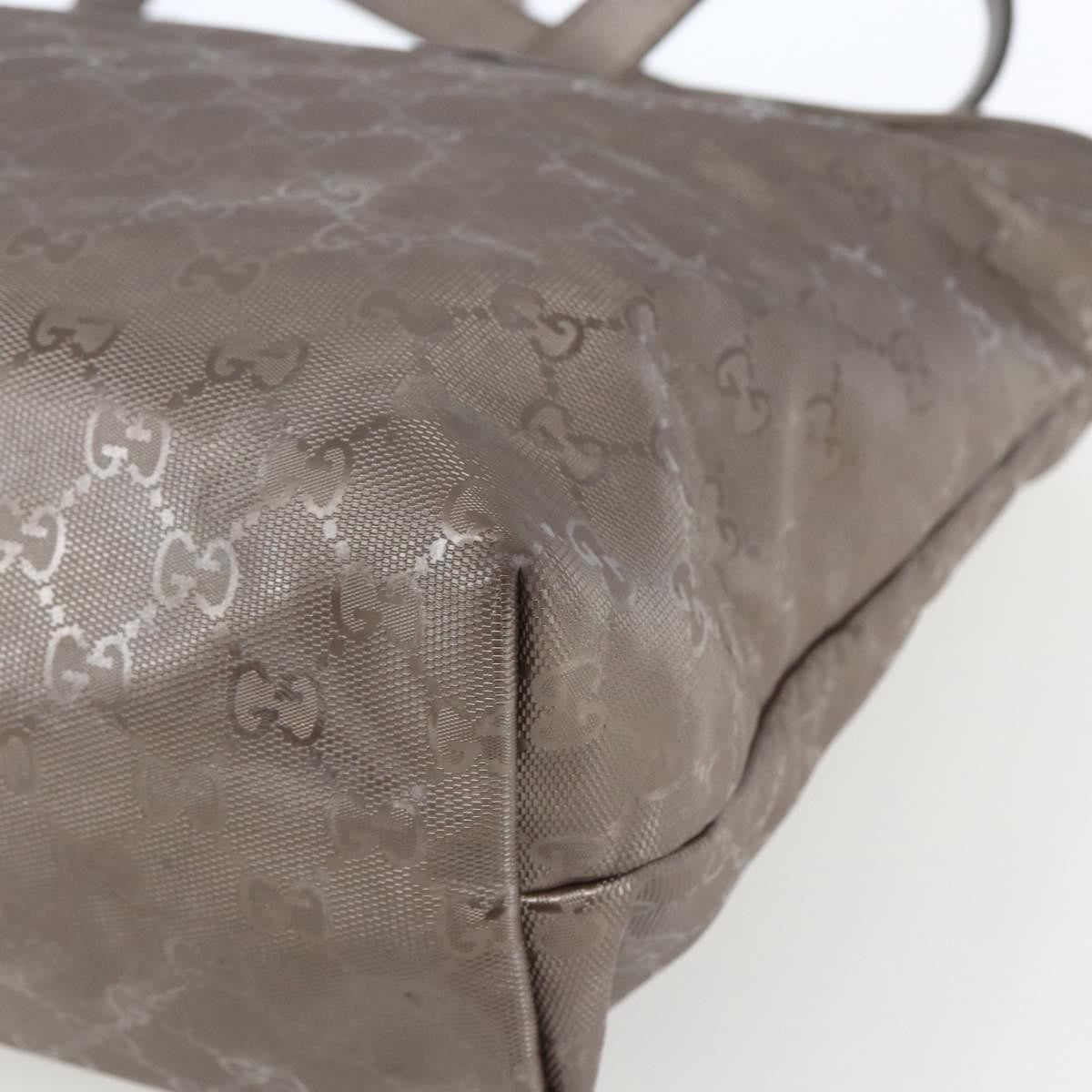 Gucci Plus Tote Gg Imprime Silver Pvc Tote Bag Bag (Pre-Owned)