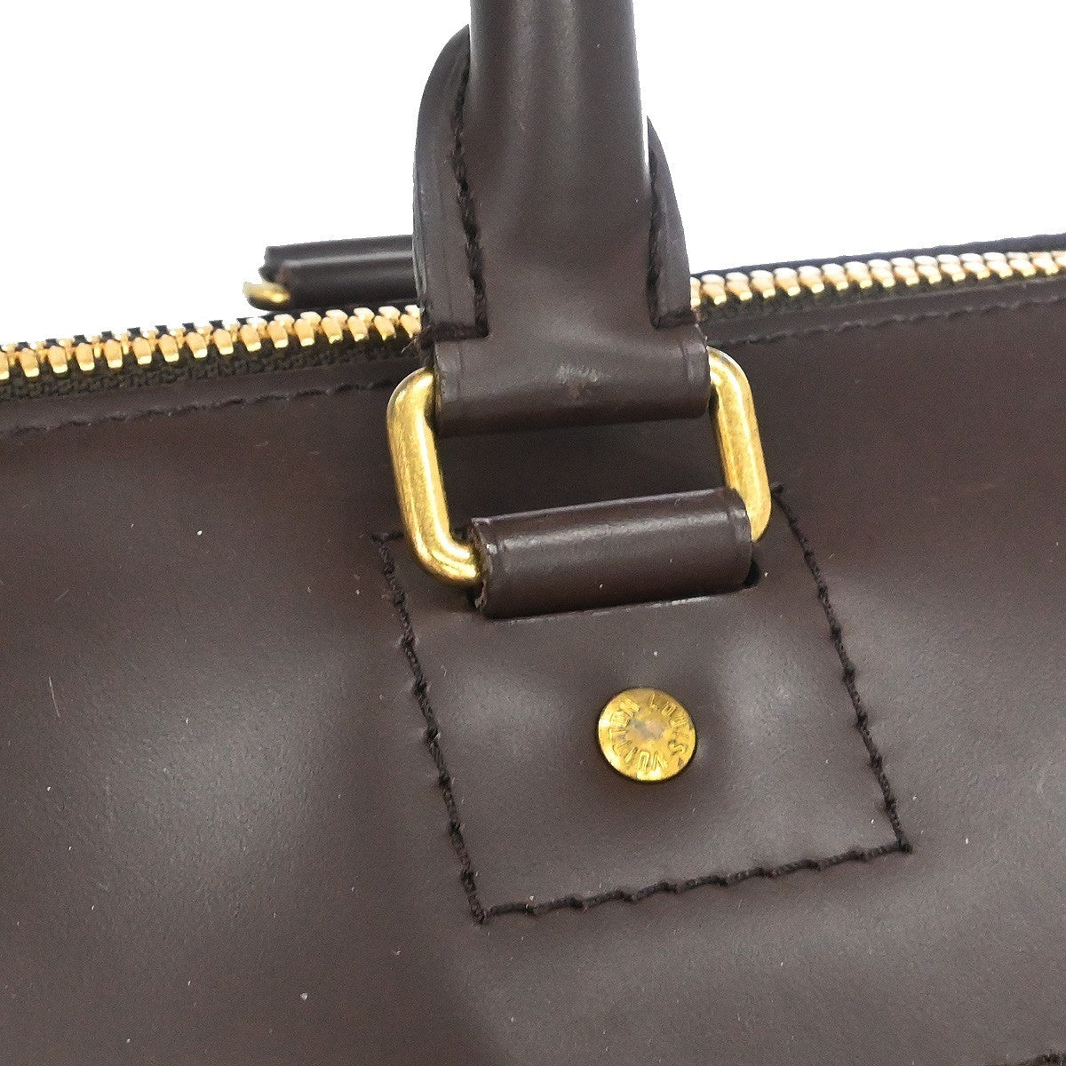 Louis Vuitton Greenwich Travel Damier Ebene Brown Canvas Handbag (Pre-Owned)