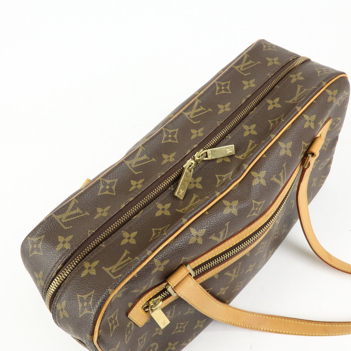 Louis Vuitton Cite Monogram Canvas Brown Canvas Handbag (Pre-Owned)