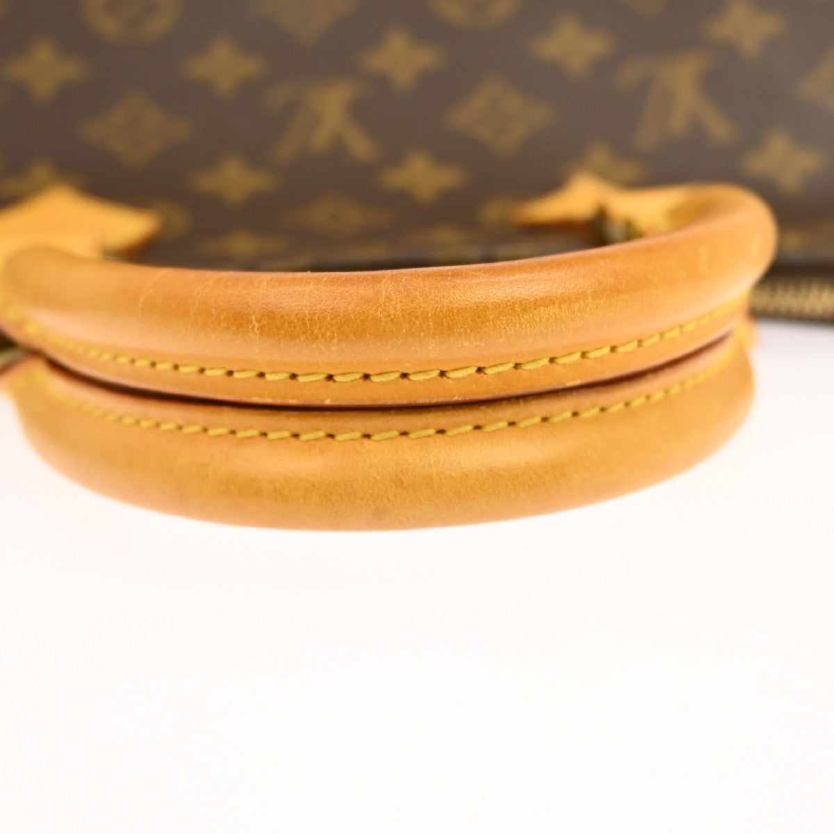 Louis Vuitton Alma Handbag Monogram Canvas Brown Canvas Handbag (Pre-Owned)