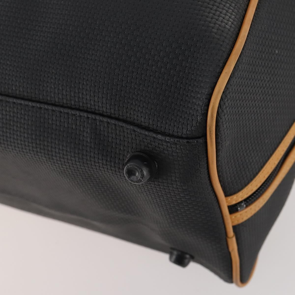 Saint Laurent Vintage Boston Pvc Leather Black Pvc Travel Bag Bag (Pre-Owned)