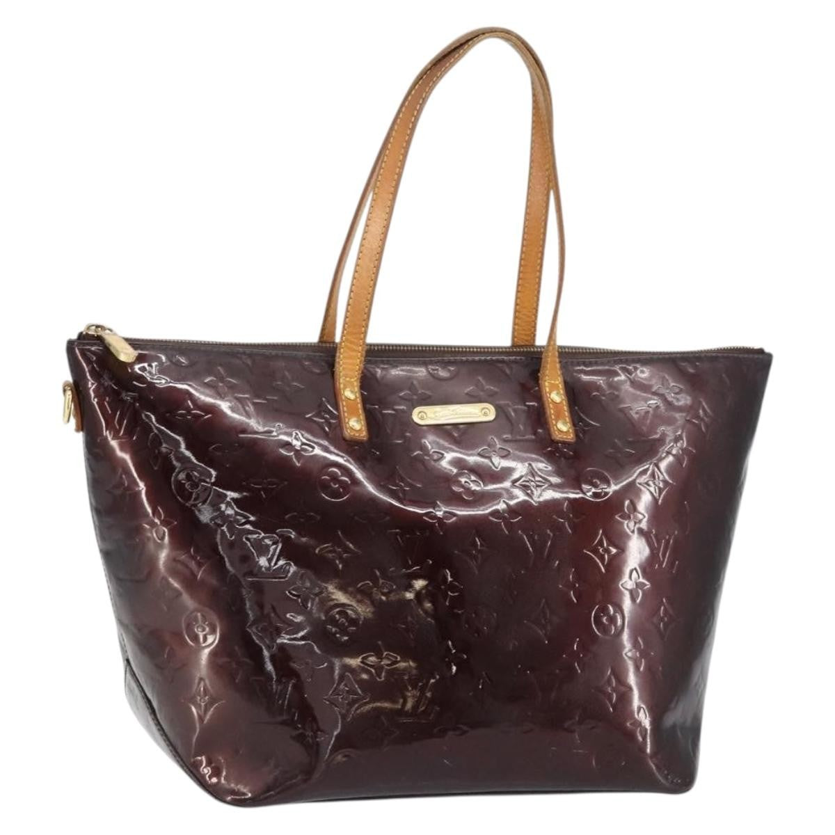 Louis Vuitton Bellevue Monogram Vernis Purple Patent_Leather Tote Bag Bag (Pre-Owned)