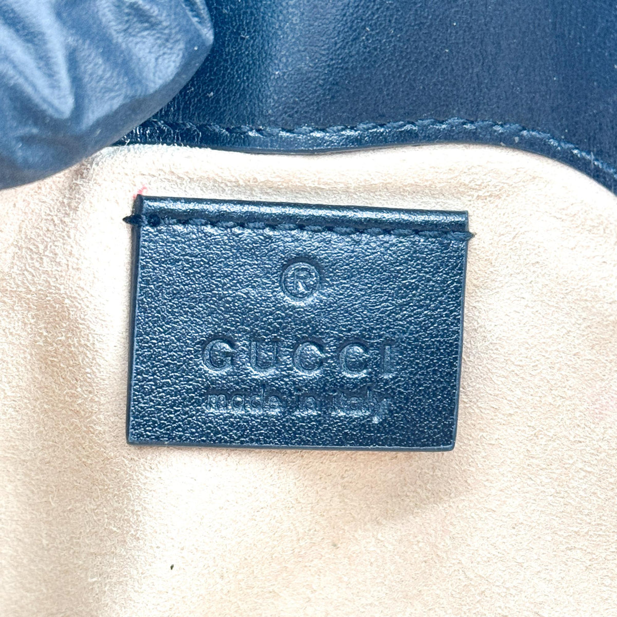 Gucci Gg Marmont Flap Matelasse Leather Black Calfskin Handbag (Pre-Owned)