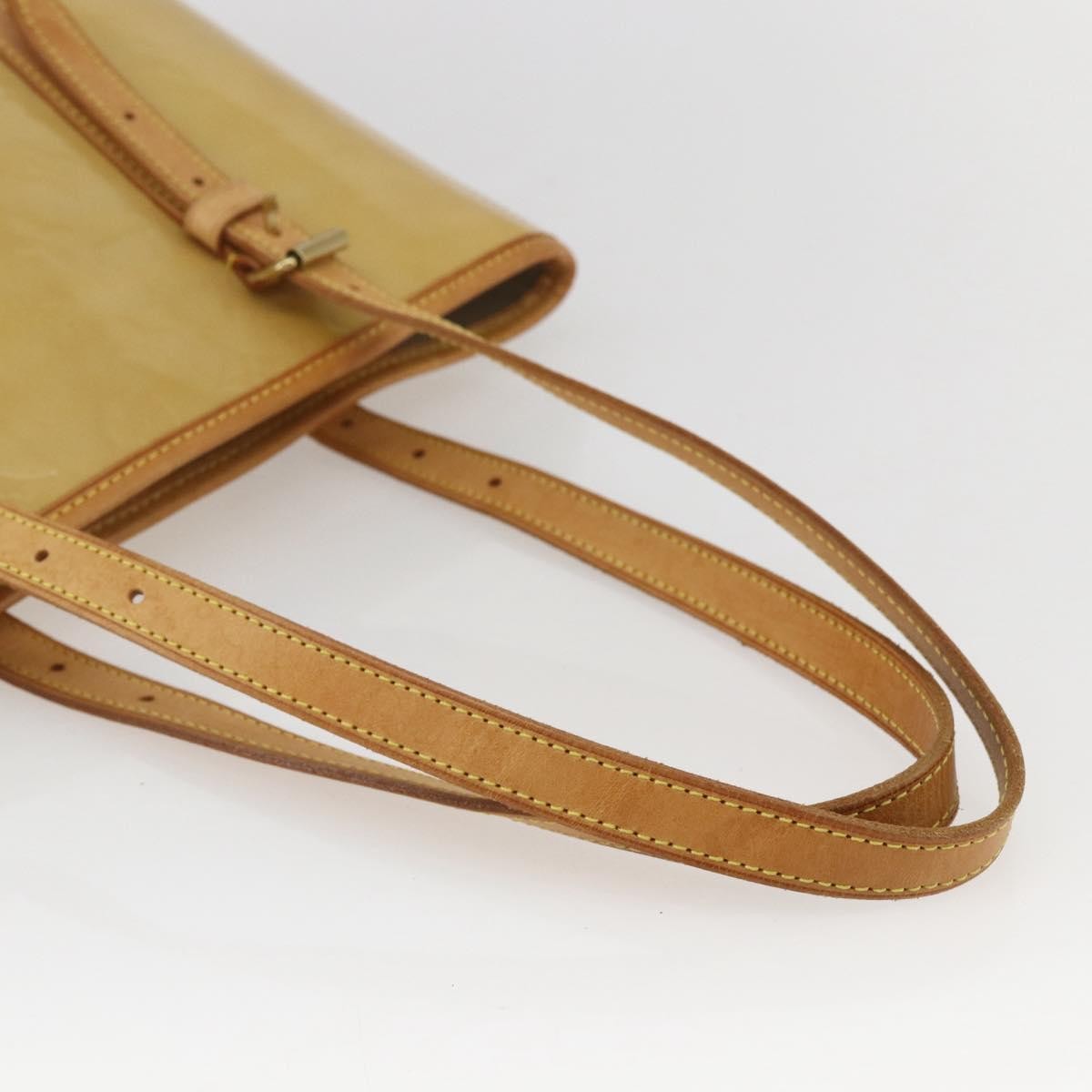 Louis Vuitton Bucket Monogram Vernis Beige Patent_Leather Shoulder Bag Bag (Pre-Owned)