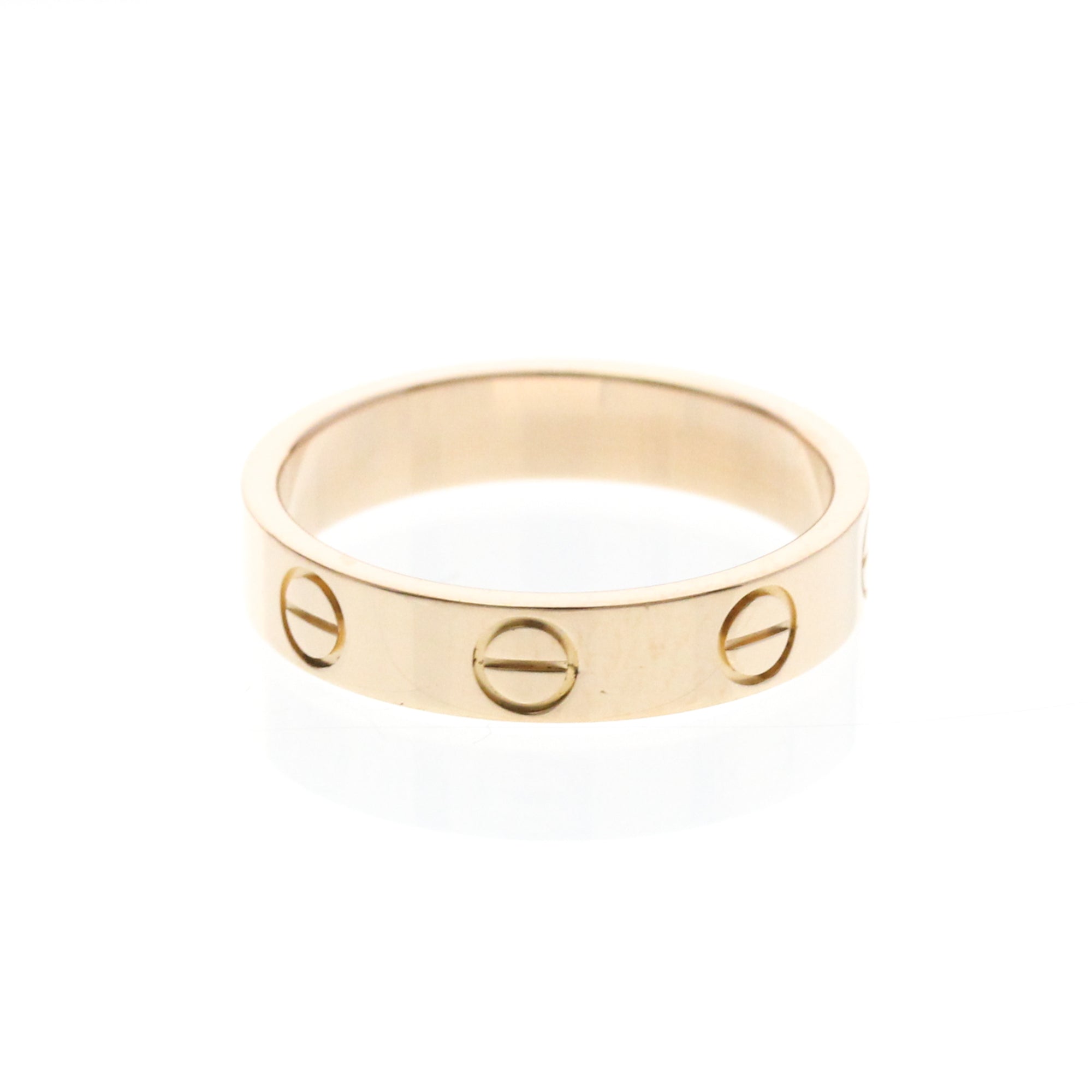 Cartier Love Wedding Band 18K Rose Gold Gold Pink_Gold Ring Jewelry (Pre-Owned)