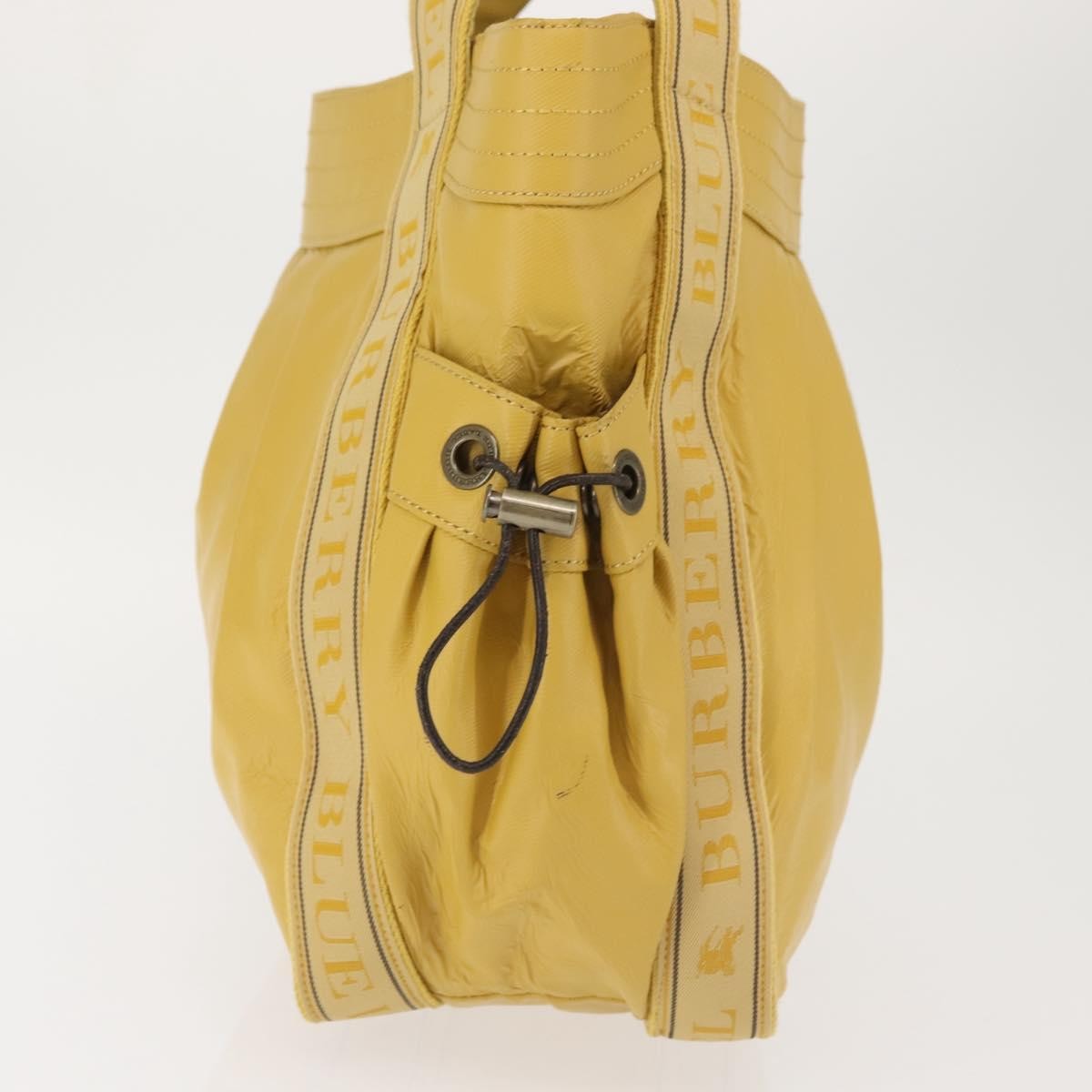 Burberry Blue Label Leather Yellow Leather Tote Bag Bag (Pre-Owned)