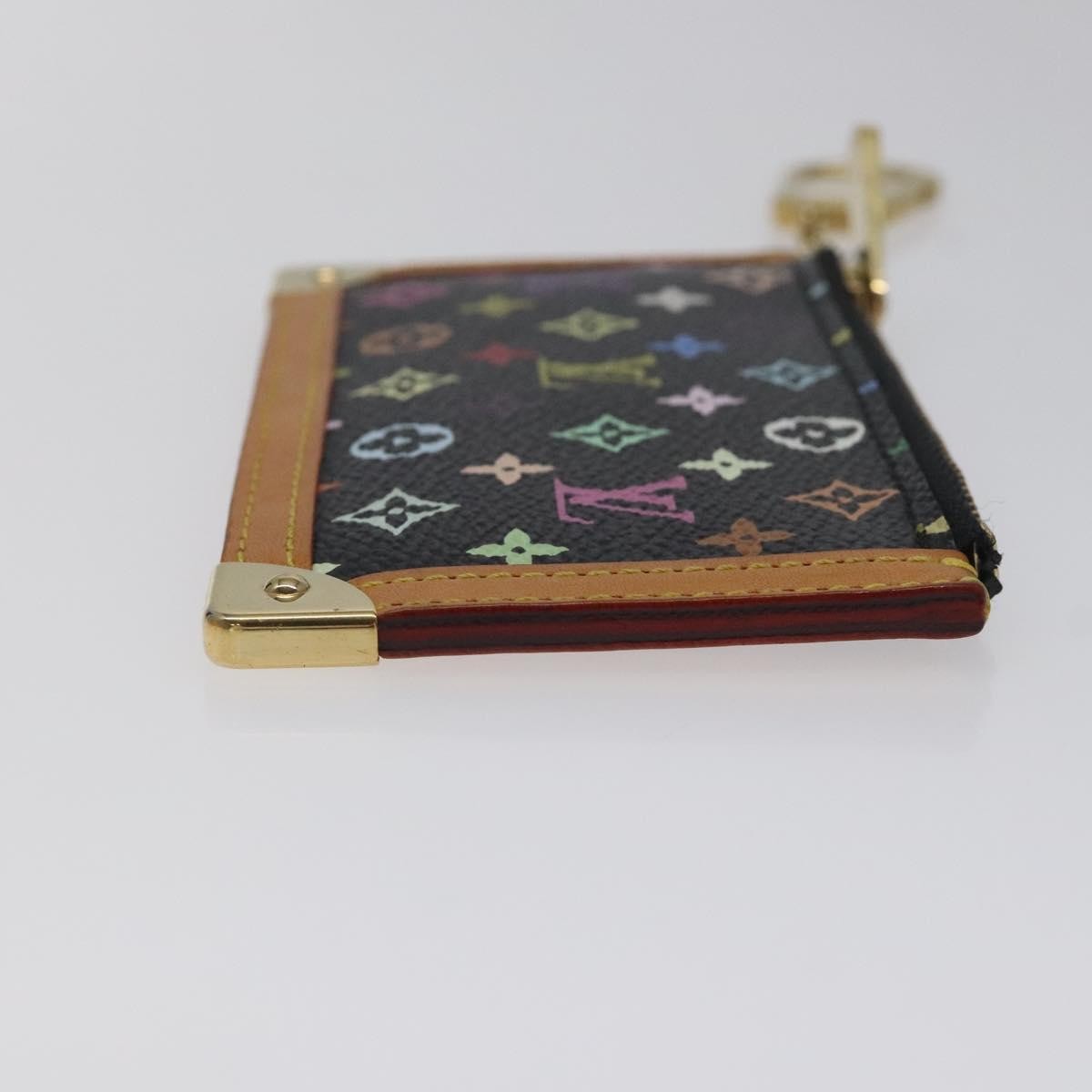 Louis Vuitton Pochette Clés Monogram Canvas Black Canvas Wallets Accessory (Pre-Owned)