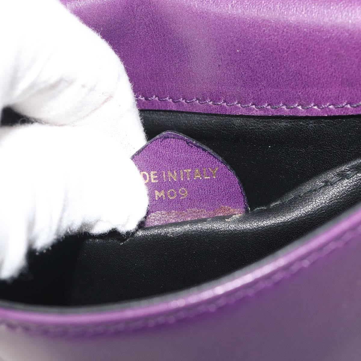 Celine Vintage Leather Purple Leather Shoulder Bag Bag (Pre-Owned)