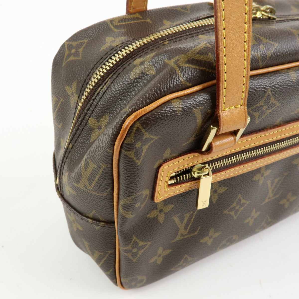 Louis Vuitton Cite Monogram Canvas Brown Canvas Handbag (Pre-Owned)