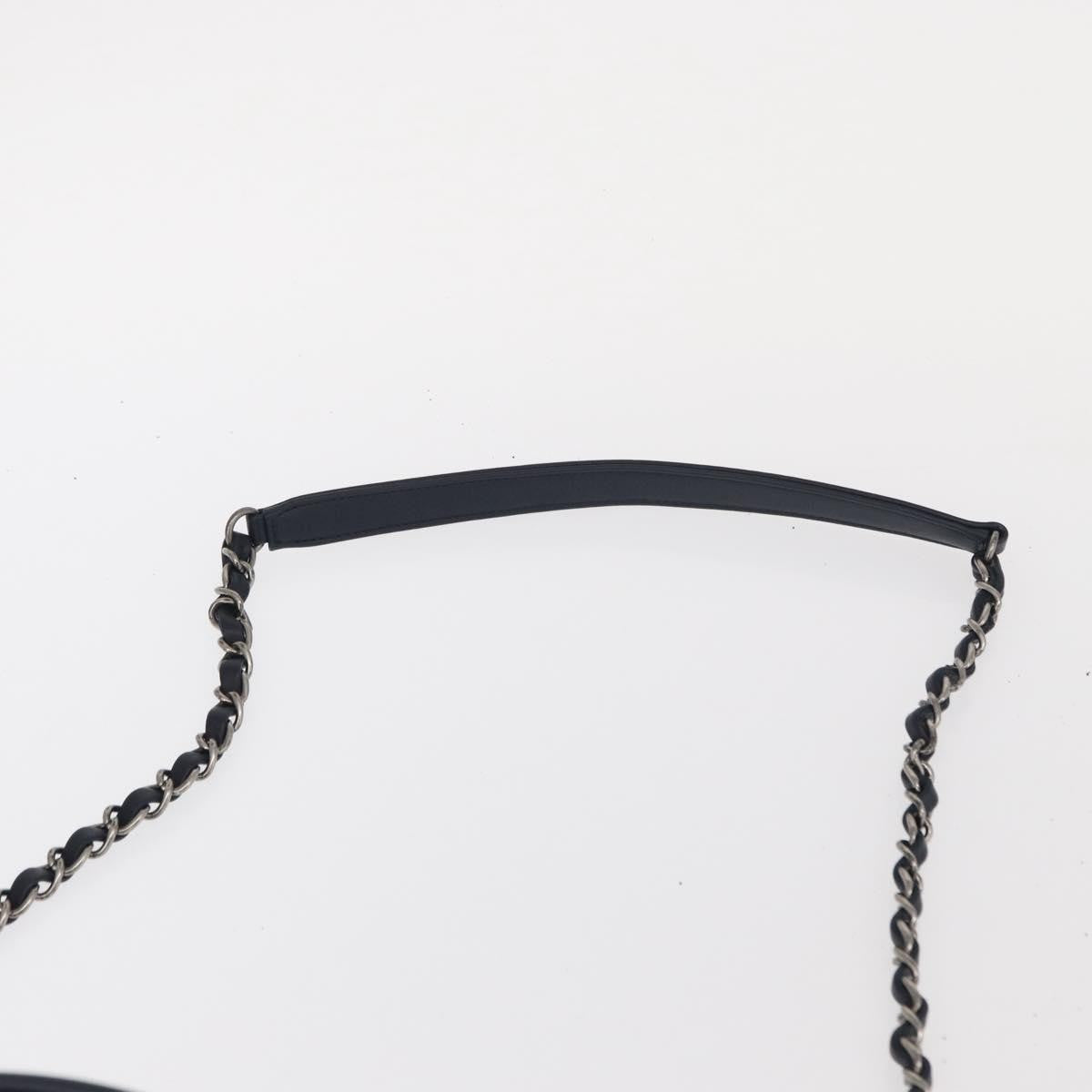 Chanel Convertible Chain Bowler Woven Calfskin Green Leather Handbag (Pre-Owned)