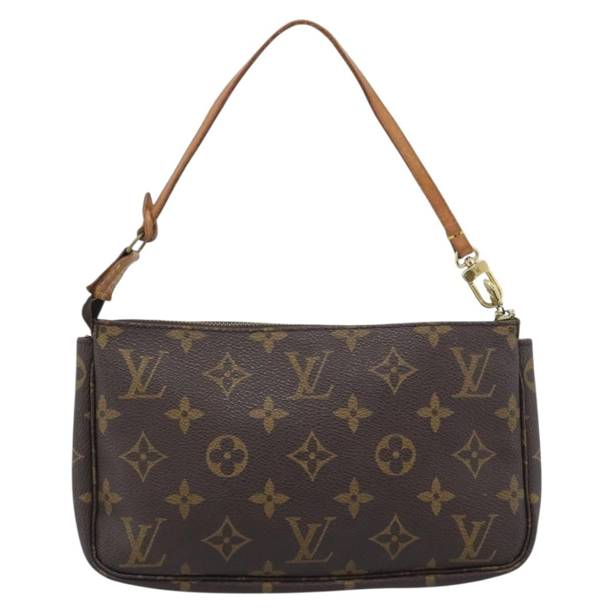 Louis Vuitton Pochette Accessoires Yayoi Kusama Painted Dots Monogram Canvas Brown Canvas Clutche & Pouche Bag (Pre-Owned)