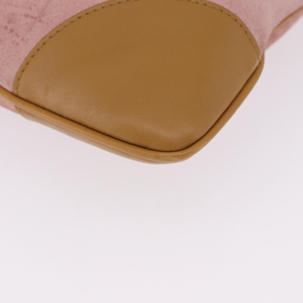 Gucci Bamboo Jackie Suede Pink Suede Handbag (Pre-Owned)