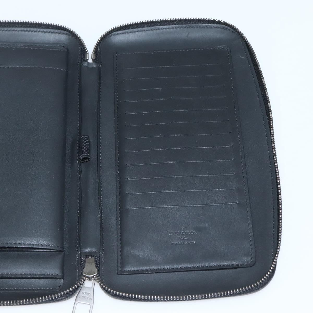 Louis Vuitton Organiser Atholl Leather Black Leather Bag (Pre-Owned)