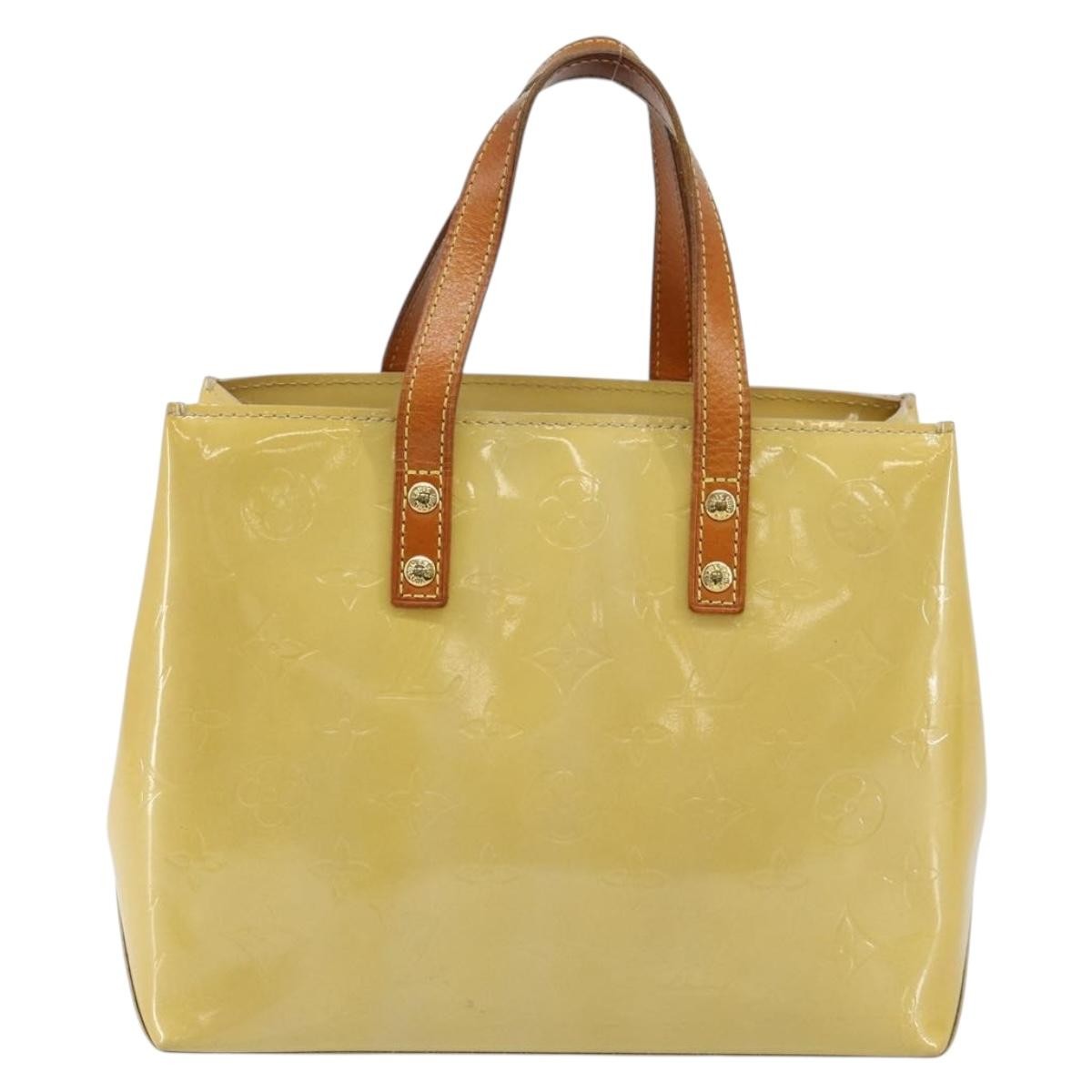 Louis Vuitton Reade Monogram Vernis Beige Patent_Leather Bag (Pre-Owned)