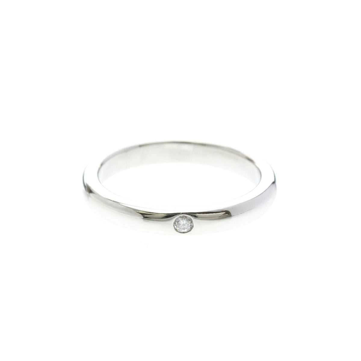 Tiffany & Co. Classic Wedding Band Platinum Silver Platinum Ring Jewelry (Pre-Owned)