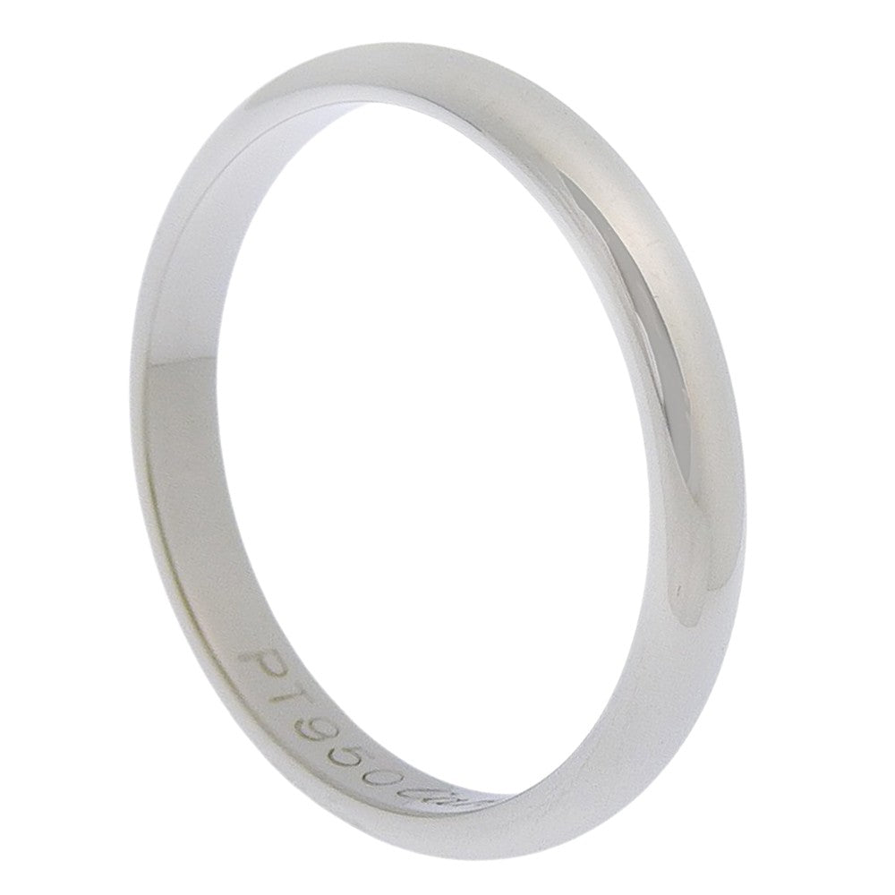 Cartier 1895 Wedding Band Platinum Silver Platinum Ring Jewelry (Pre-Owned)