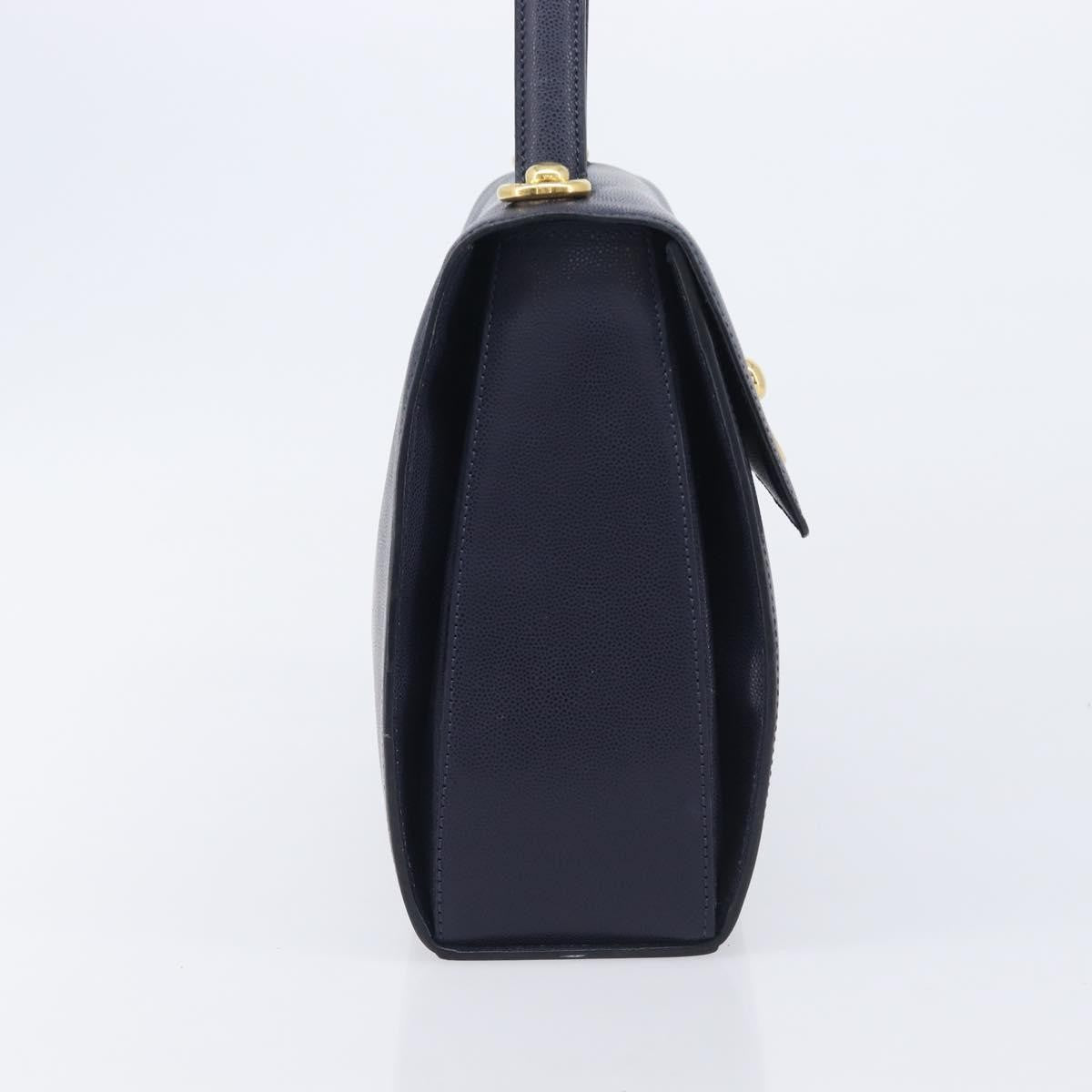 Celine Handbag Leather Navy Leather Handbag (Pre-Owned)