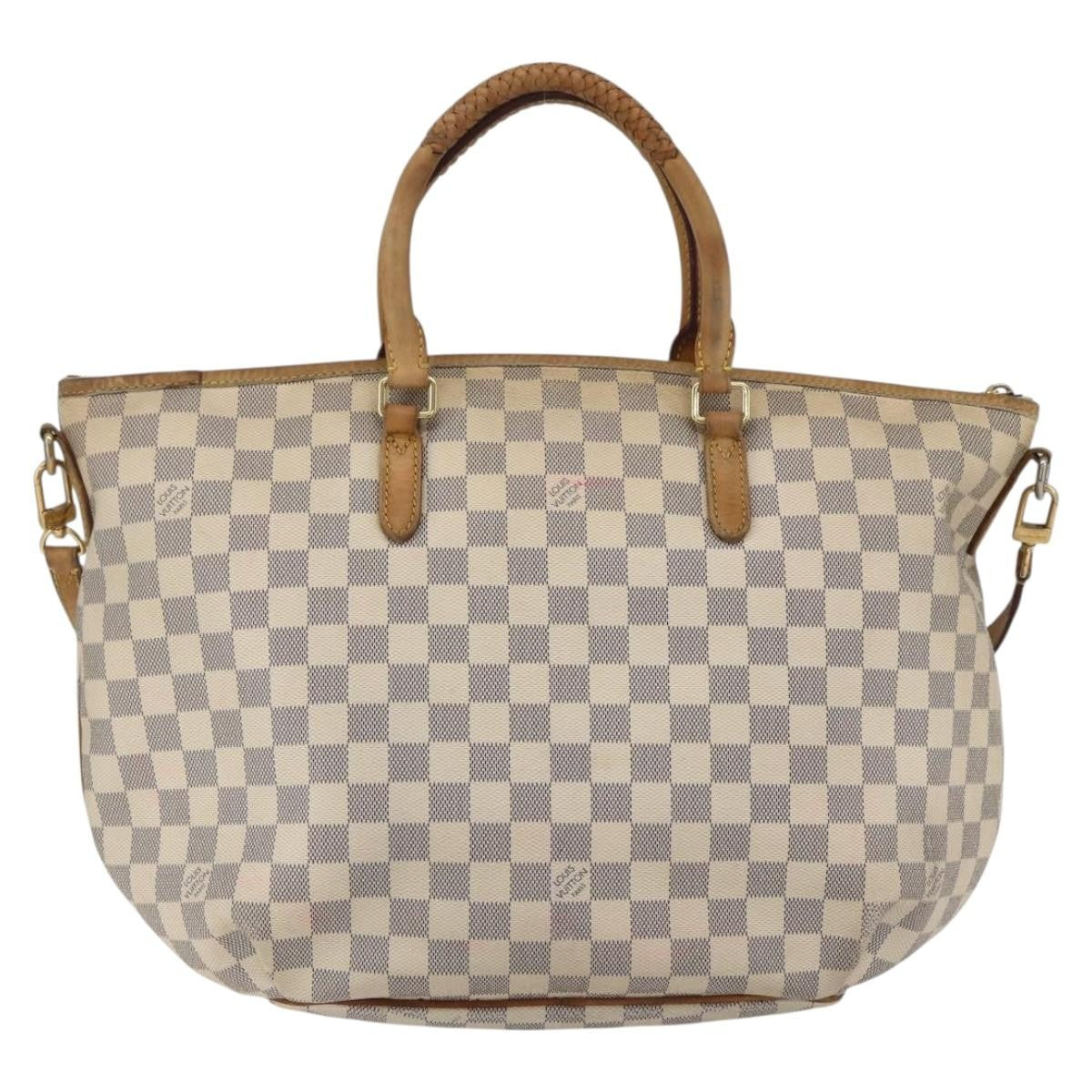 Louis Vuitton Riviera Damier Beige Canvas Handbag (Pre-Owned)