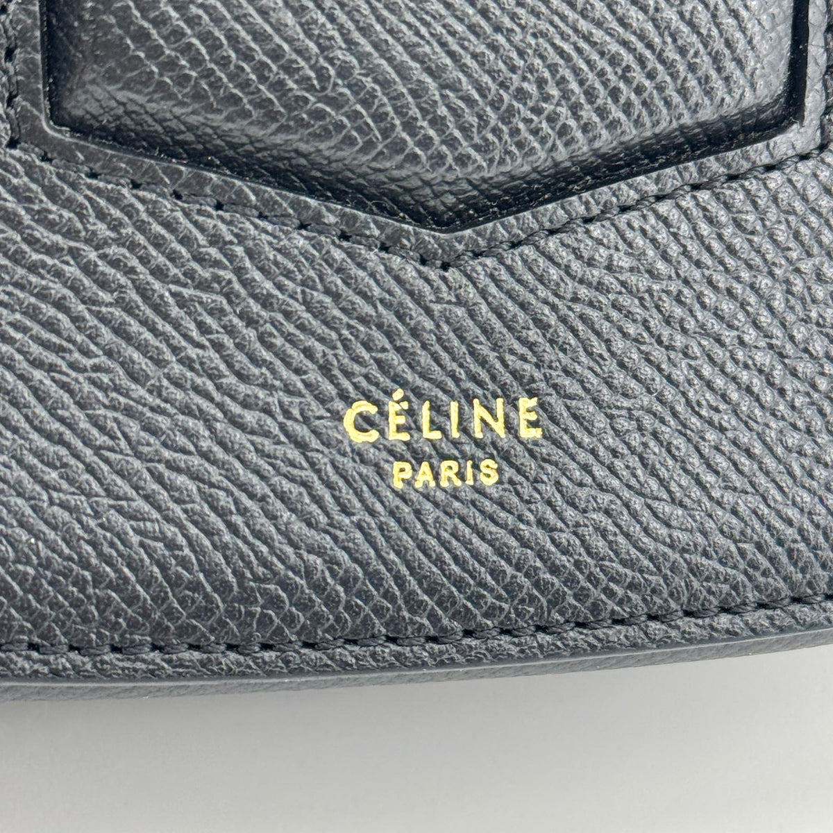 Celine Trotteur Calfskin Navy Leather Crossbody Bag Bag (Pre-Owned)