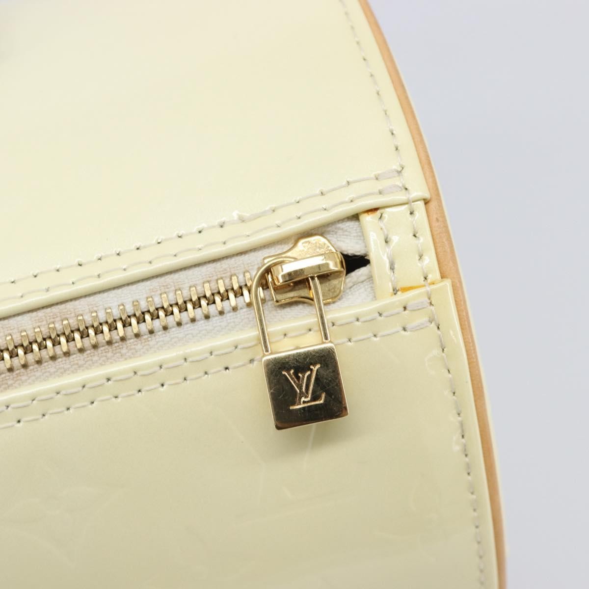 Louis Vuitton Bedford Monogram Vernis Beige Patent_Leather Handbag (Pre-Owned)
