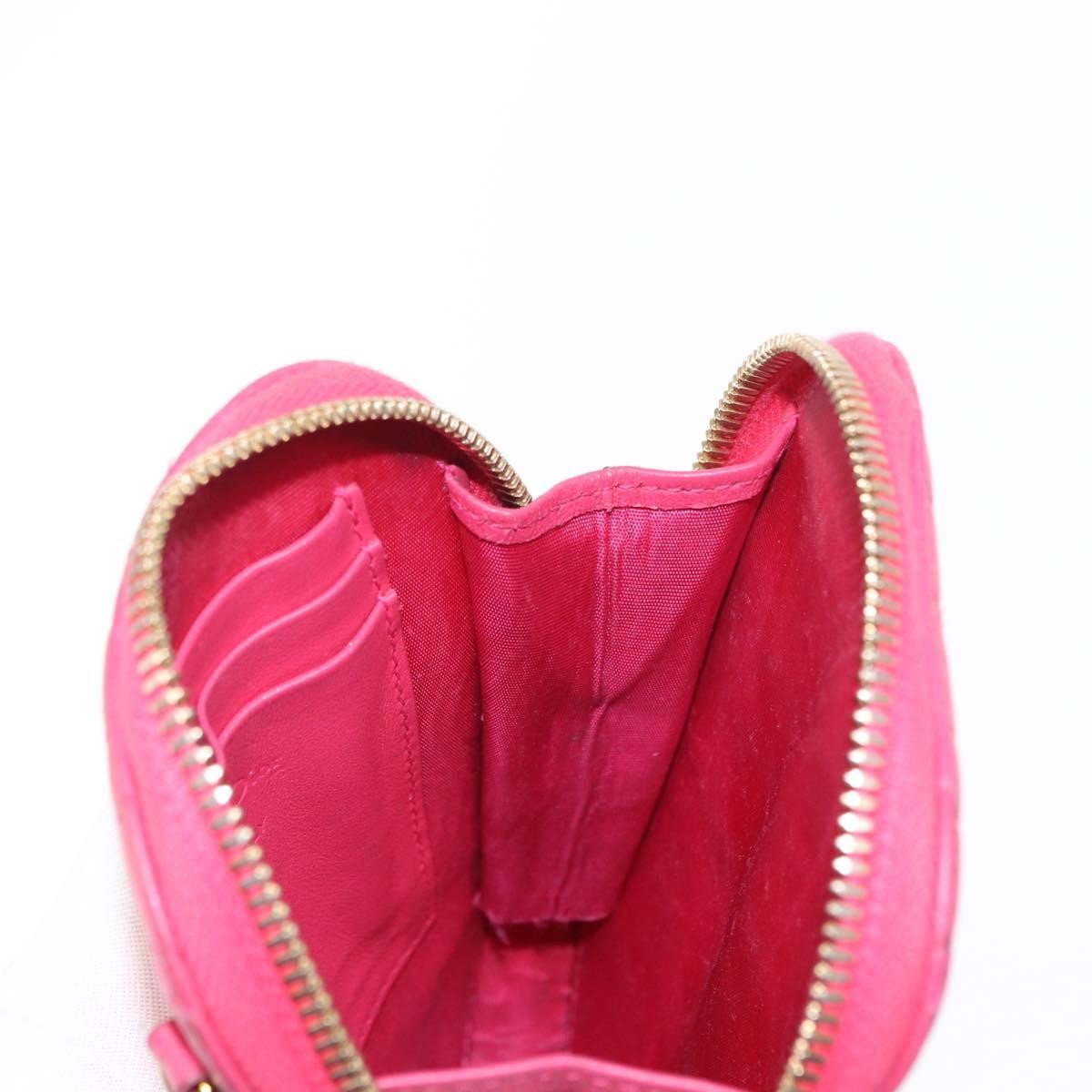Christian Dior Lady Dior Phone Holder On Chain Cannage Quilt Lambskin Pink Leather Clutche & Pouche Bag (Pre-Owned)