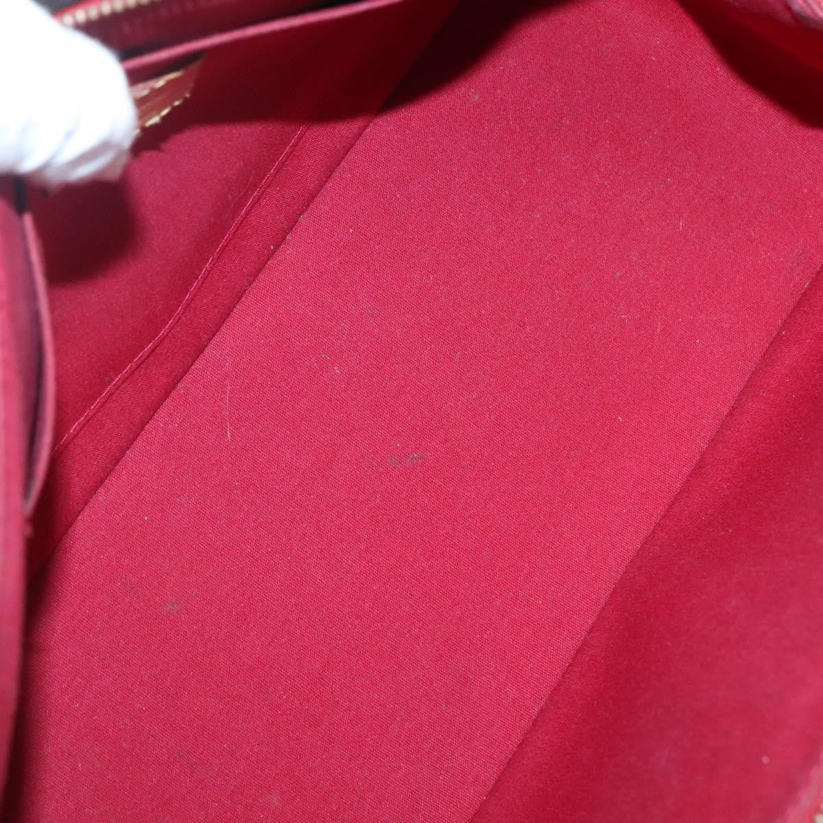 Louis Vuitton Rosewood Avenue Monogram Vernis Red Patent_Leather Handbag (Pre-Owned)