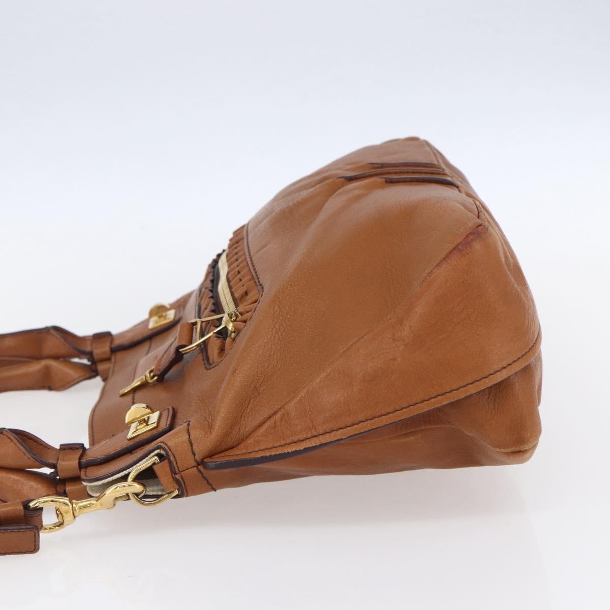 Chloe Margaret Leather Brown Leather Handbag (Pre-Owned)