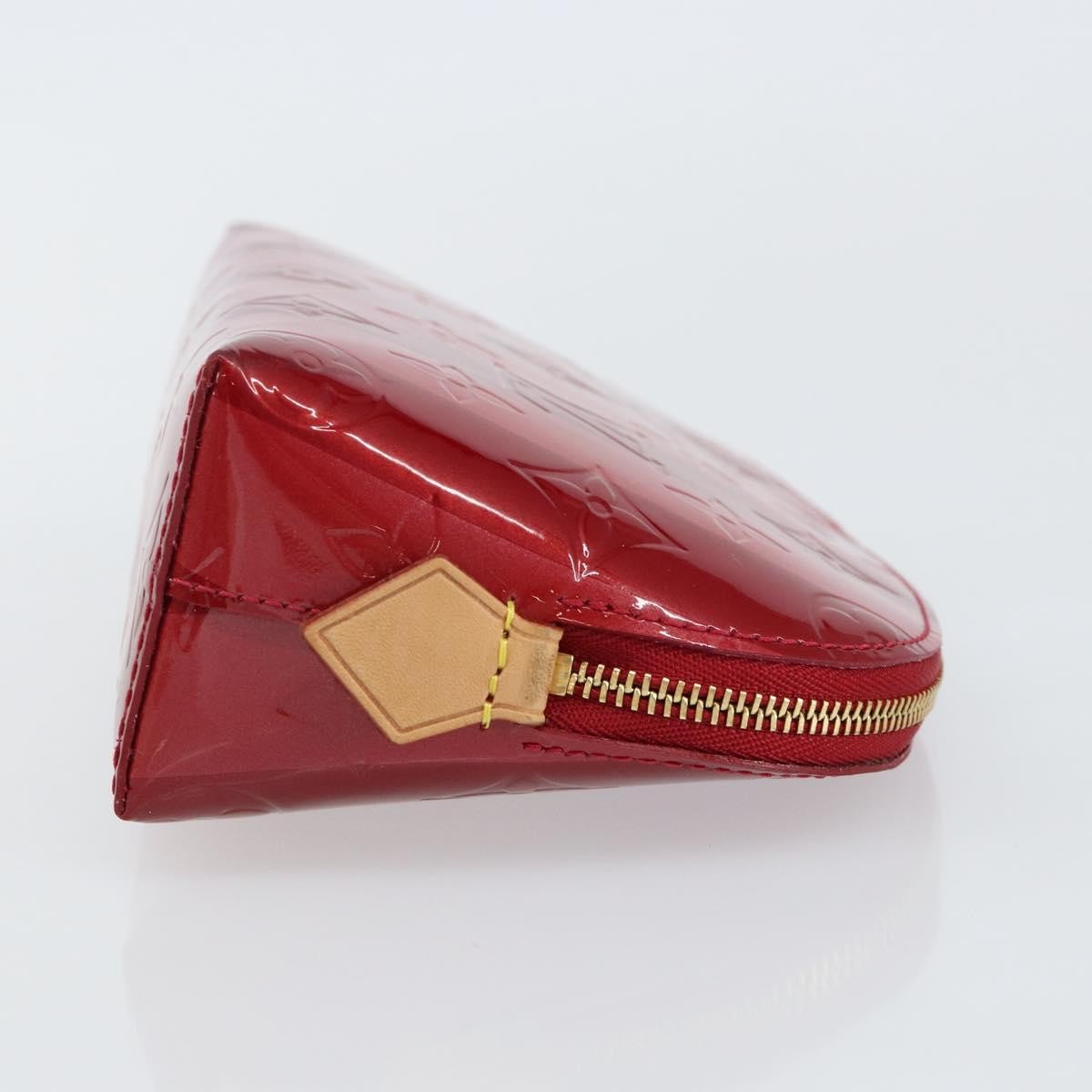 Louis Vuitton Cosmetic Limited Edition Monogram Vernis Rayures Red Patent_Leather Bag (Pre-Owned)