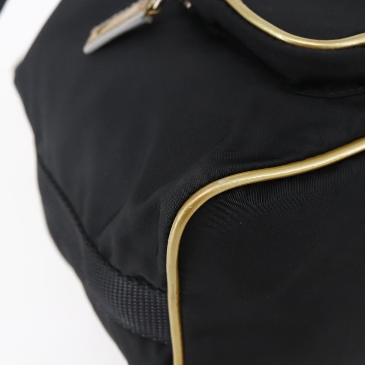 Prada Duet Drawstring Bucket Tessuto Black Nylon Bag (Pre-Owned)