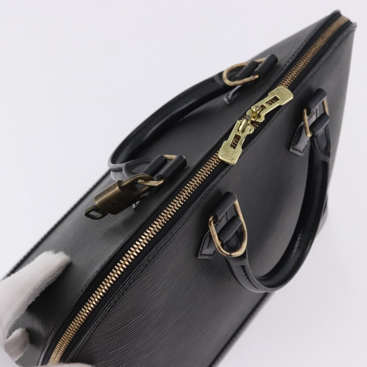 Louis Vuitton Alma Epi Leather Black Leather Handbag (Pre-Owned)