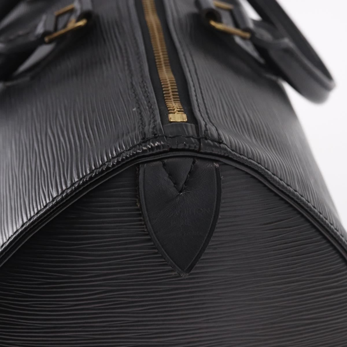 Louis Vuitton Speedy Epi Leather Black Leather Handbag (Pre-Owned)