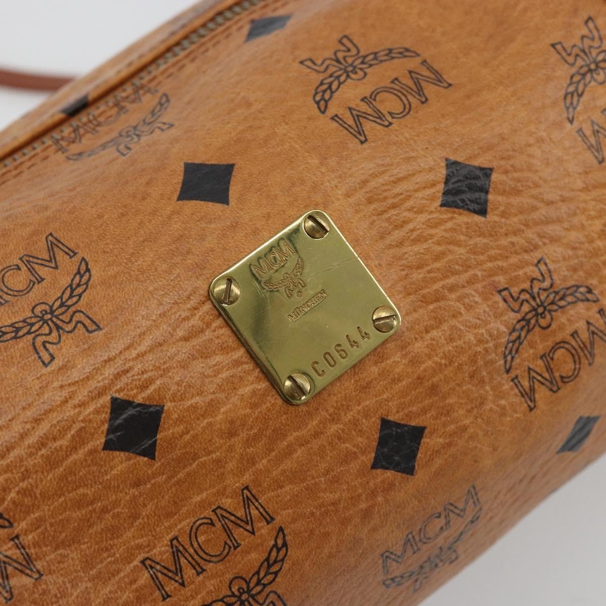 MCM Vintage Vicetos Leather Brown Leather Shoulder Bag Bag (Pre-Owned)