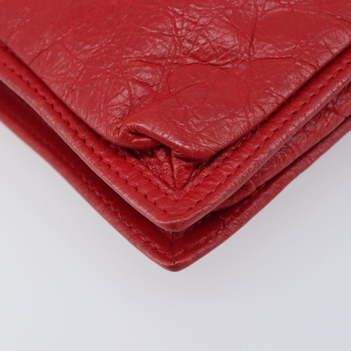Balenciaga Explorer Leather Red Leather Crossbody Bag Bag (Pre-Owned)