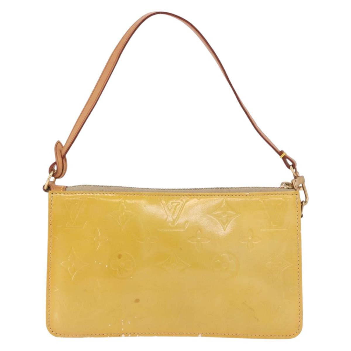 Louis Vuitton Lexington Pochette Monogram Vernis Beige Patent_Leather Clutche & Pouche Bag (Pre-Owned)