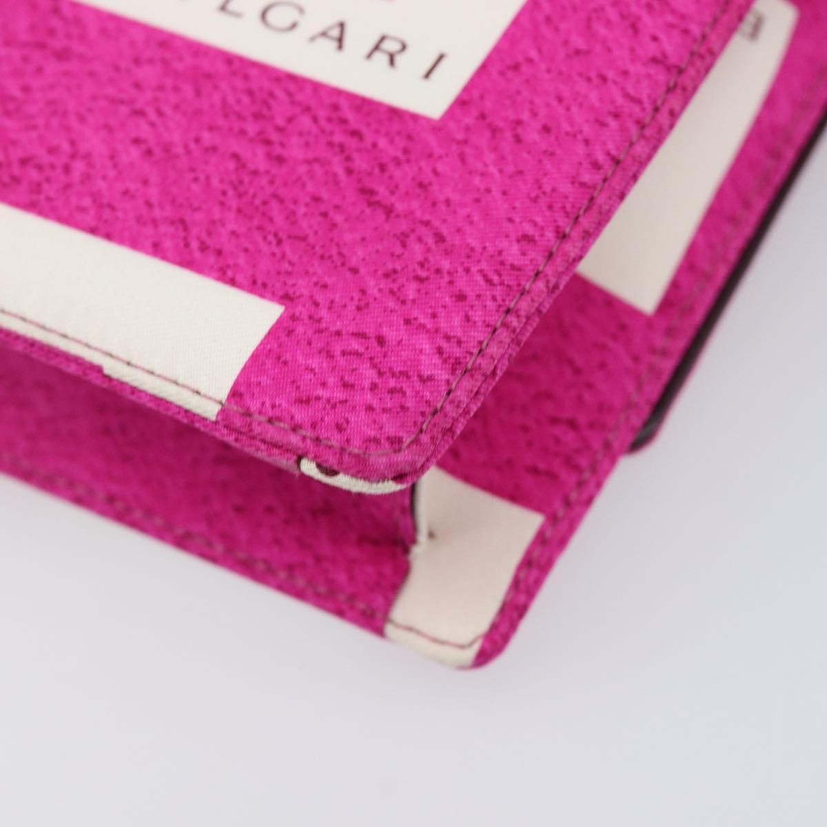 Bvlgari Clutch Canvas And Leather Pink Canvas Clutche & Pouche Bag (Pre-Owned)