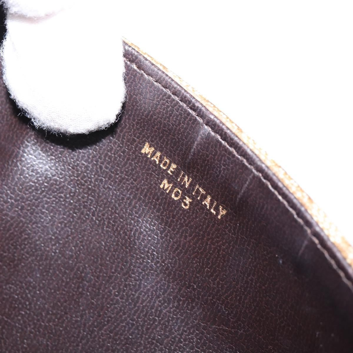 Celine Vintage Macadam Canvas And Leather Beige Canvas Shoulder Bag Bag (Pre-Owned)