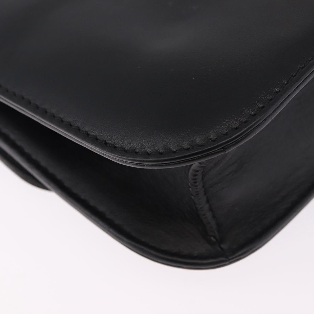 Valentino Garavani Glam Lock Leather Black Leather Shoulder Bag Bag (Pre-Owned)