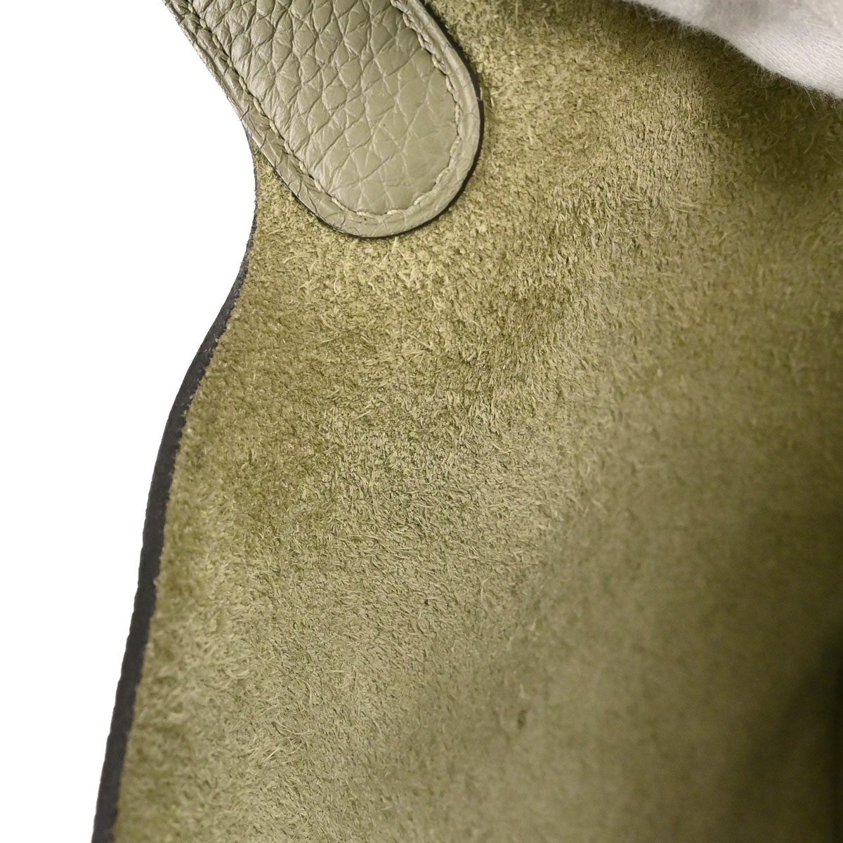 Hermes Picotin Lock Clemence Green Leather Handbag (Pre-Owned)