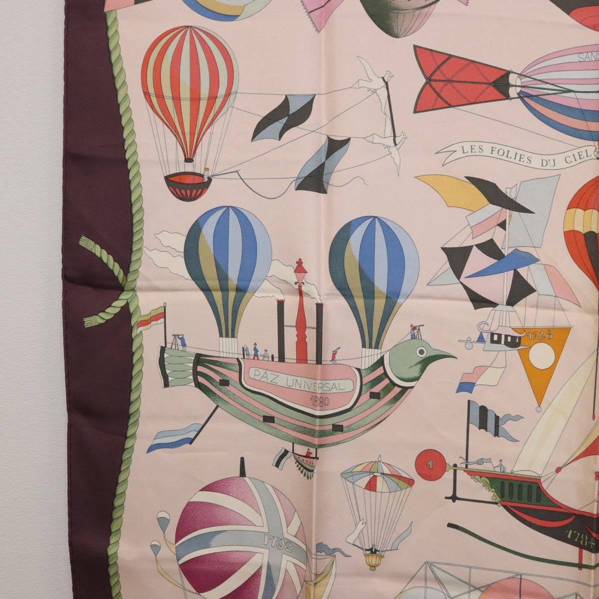 Hermes Carré 90 Silk Multicolor Pink Silk Scarve & Shawl Accessory (Pre-Owned)