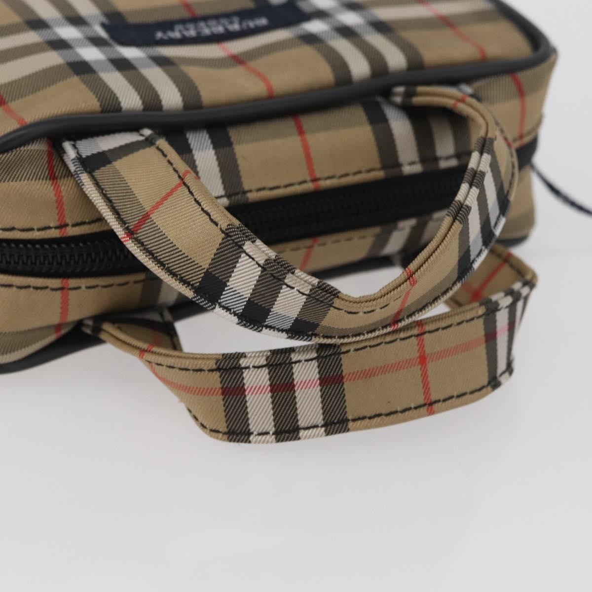Burberry Nova Check Nylon Beige Nylon Handbag (Pre-Owned)