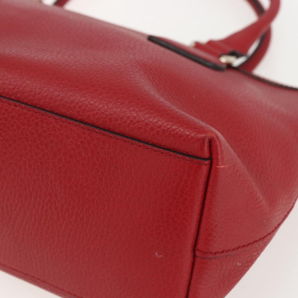 Gucci Vintage Soho Convertible Satchel Leather Red Leather Handbag (Pre-Owned)